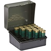 Plano - Caja para munición de Escopeta- 12 o 16 Huecos de Calibre 89- Color Verde Aceituna